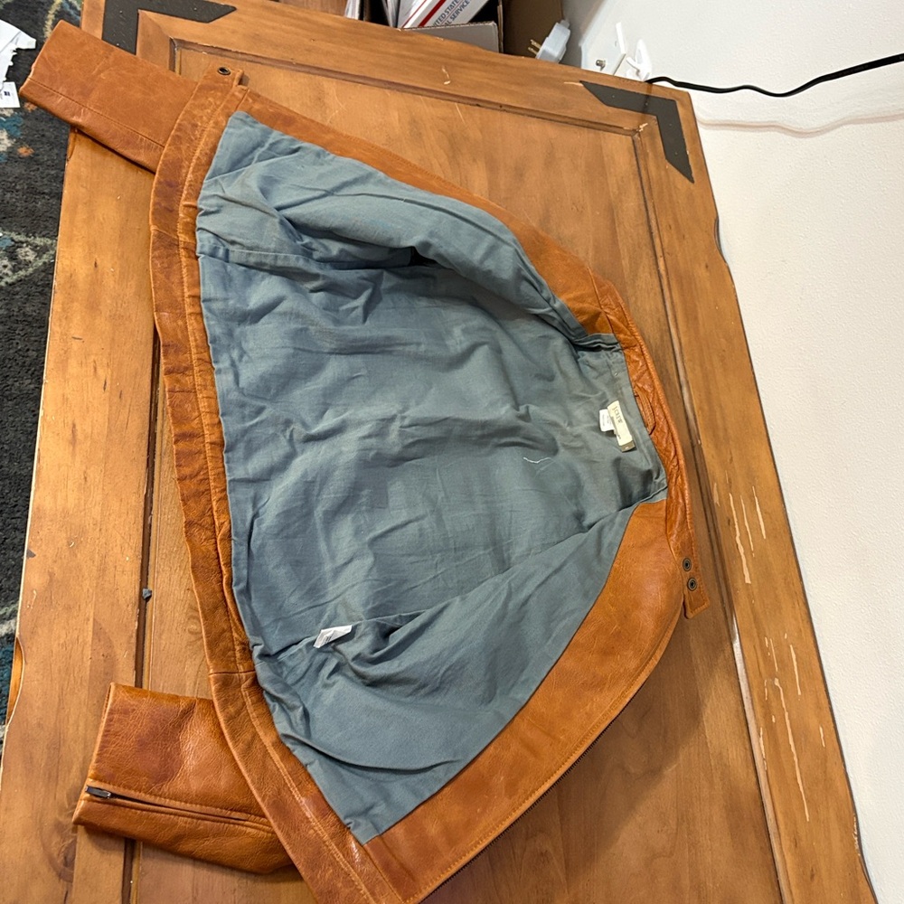 J. Crew Leather Bomber Jacket Size Small - Picture 12 of 13